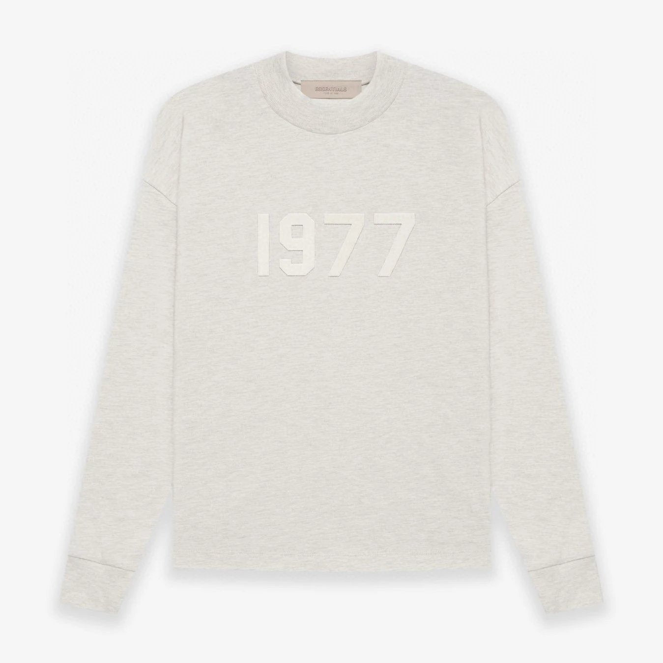 ESSENTIALS Hoodie Top Version1977Counter Same Style Pure Cotton Summer Men's and Women's Same Fashion Loose All-Matching2024New Long Sleeve T T-shirt