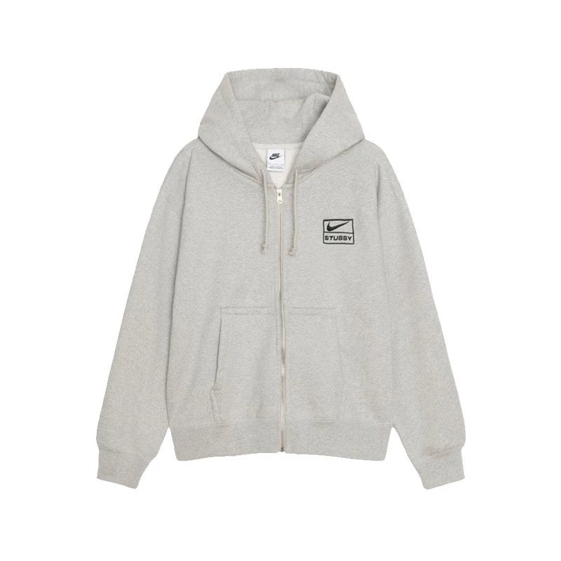 Stussy Hoodie Stussy Jackets Top Version Joint Name Men's and Women's Embroidery Pattern Solid Color Zipper Coat Sweatshirt