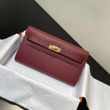 Hermes women's bag Top version hermeskellywoc2021New Second Generation Mini Kelly Bag togoWOC Import Epsom Women's Leather Shoulder Crossbody Bag