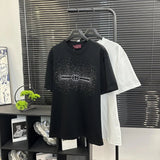 Gucci T-shirt Starry Hot Drilling logo round Neck Short Sleeve25ss New pure cotton T Unisex T-Shirt OS Loose Fit Base Shirt Top T-Shirt Short Sleeve