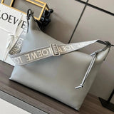 LOEWE Backpack Top version 【Premium Version Original Leather】2022New Men's Bag Soft Smooth Cow Leather and Figured Cloth Cubi Handbag Men's Lunch Box Bag Crossbody Bag Shoulder Bag Messenger Bag Can Be Put13Inch Computer Bag Large Capacity Travel Bag LOEW
