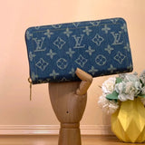 Louis Vuitton LV Wallets/Clutches Denim Denim Purse Wallet Collection Real Shot M82960Denim Mahjong Bag Women's Bag Clutch Chain Bag Shoulder Underarm Bag Handbag Victorine Denim Wallet zippy Denim Zipper Wallet Coin Purse Keychain Coin Purse M82959/58/57