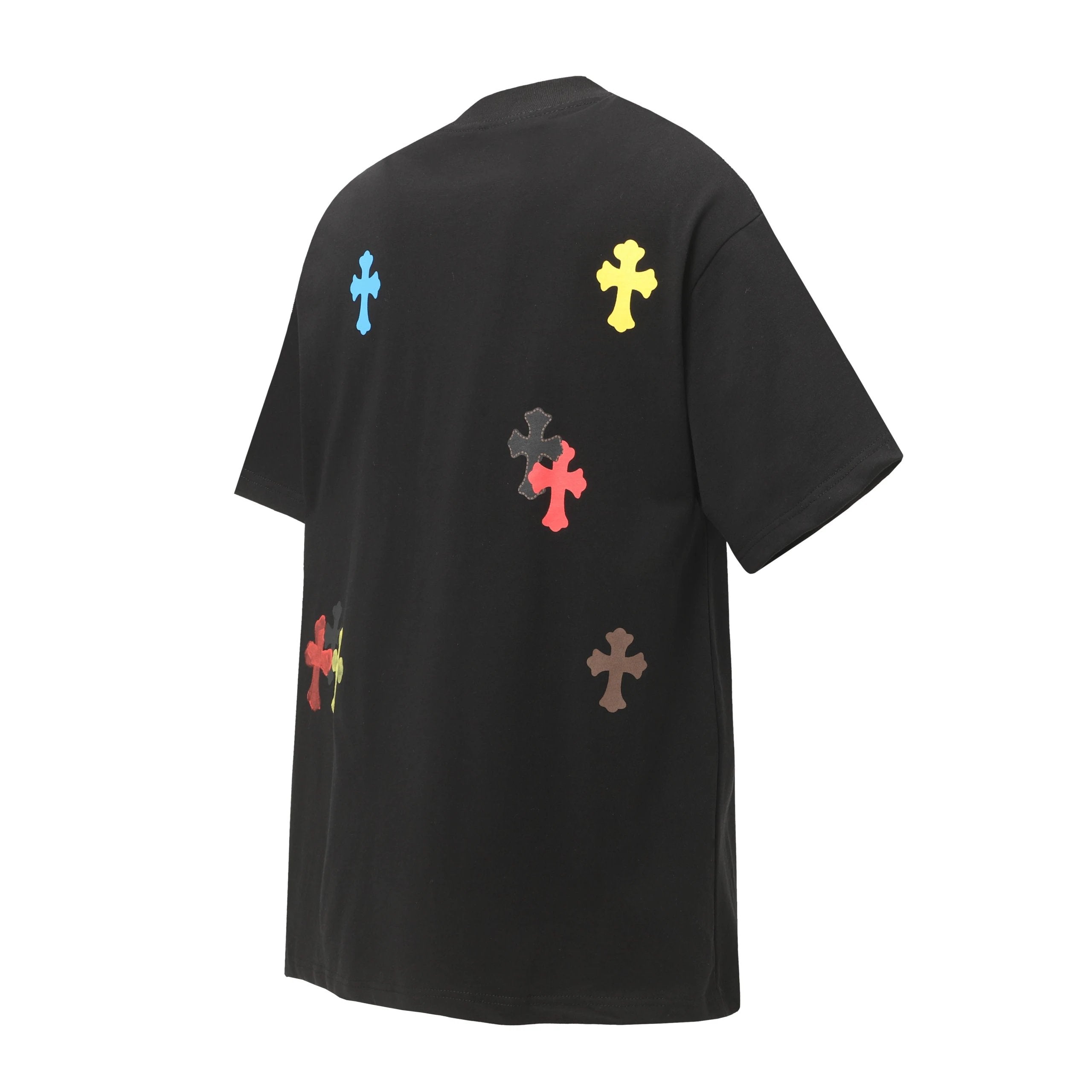 Chrome Hearts T-shirt Front and back graffiti print logo round Neck Short Sleeve25ss New pure cotton T Unisex T-Shirt OS Loose Fit Base Shirt Top Half Sleeve T-Shirt