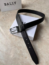 Bally Belt Top version Original Single Belt Counter New Men's Double-Sided Casual Business Belt Wide3.4cm Double-Sided Head Layer Cowhide Belt First Layer Cow Leather Belt Men and Women Business Casual Belt Belt Men's Leather Belt