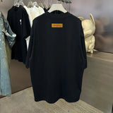 Louis Vuitton LV T-shirt Chest Brand Letters logo round Neck Short Sleeve25ss New pure cotton T Unisex T-Shirt OS Loose Fit Base Shirt Top Half Sleeve T-Shirt