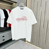 Louis Vuitton LV T-shirt Back Snake Embroidery logo round Neck Short Sleeve25ss New Pure Cotton Unisex Style T Casual T-Shirt Base Layer Shirt OS Loose Fit Half Sleeve Top Plus Size