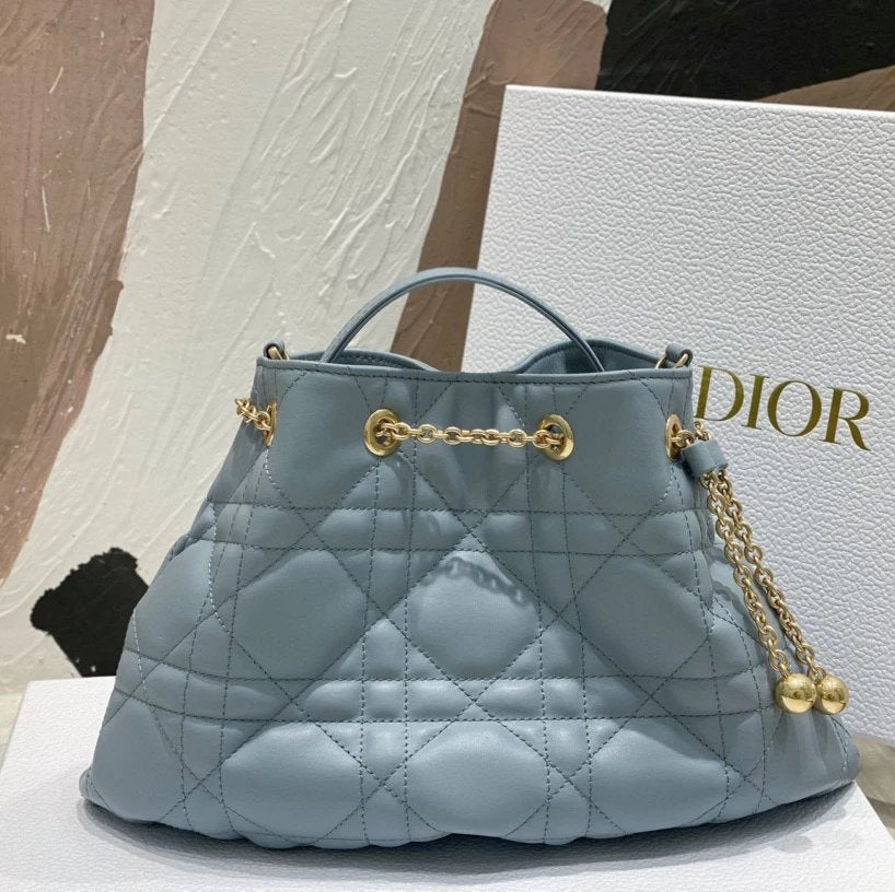 Dior Women's Bag Top version 【Version】Level Surrogate Shopping2023Summer New Ladies ammi Small Golden Beads Steamed Pork Dumplings Bag Small Golden Balls Sheepskin Handbag Women's Bag Cloud Bag Steamed Pork Dumplings Bag Shoulder Messenger Bag Clutch Bag