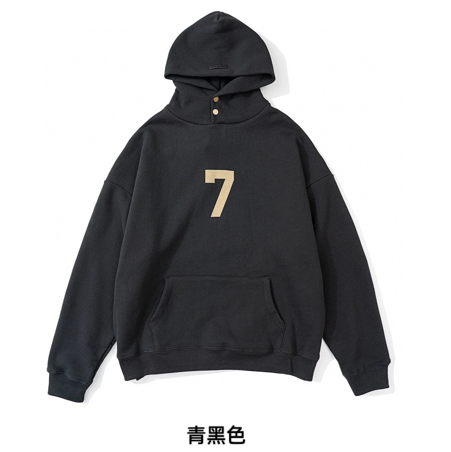 ESSENTIALS Hoodie Top Version Mainline Season 7 ABC Flocking Hooded Sweater High Street7th Trendy Hoodie Men