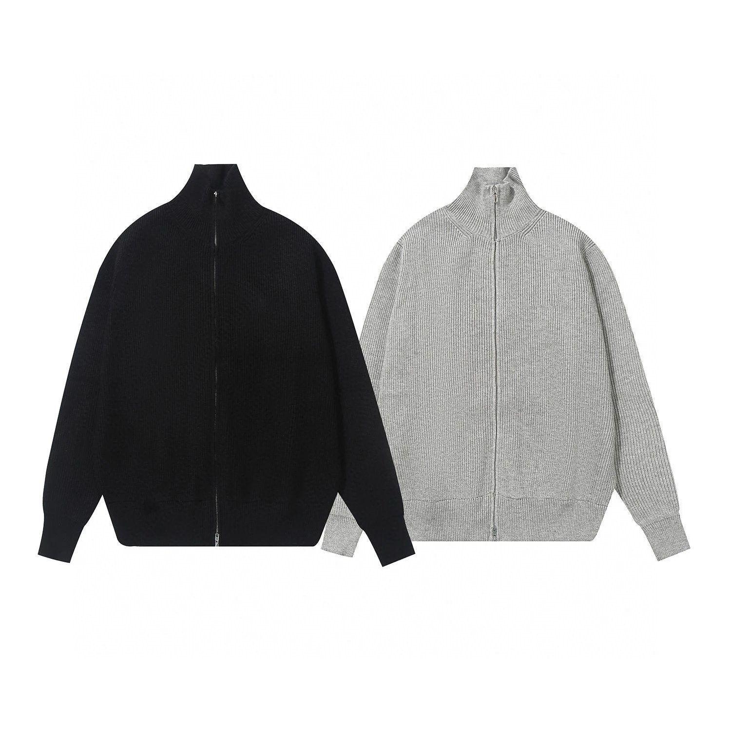 Maison Margiela Sweater Top Version Zipper Turtleneck Wool Coat Sweater Autumn and Winter Men's and Women's Sweaters