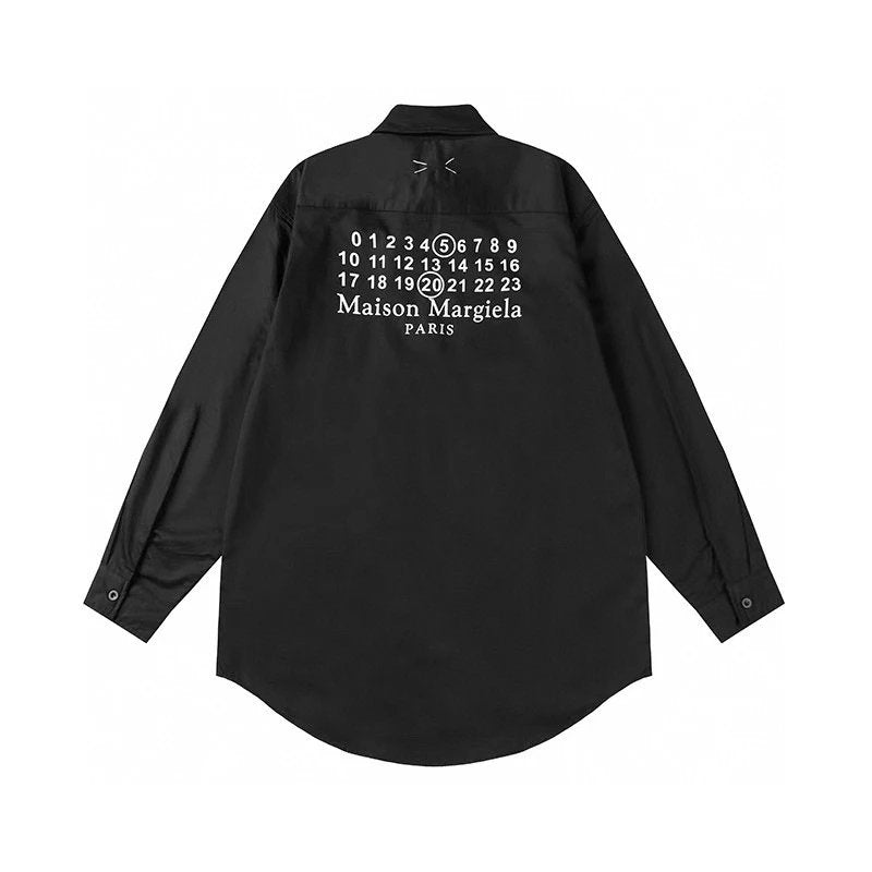 Maison Margiela Shirt Top Version Style24New520Valentine's Day Limited Loose Casual Shirt Same Style for Men and Women