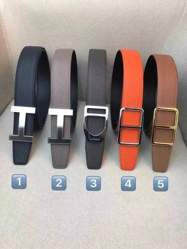 Hermes Belt Top version New High Quality Belt Men's and Women's First Layer Cowhide Belt3.8Double-Sided Available Belt