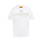 Louis Vuitton LV T-shirt Back Pearl Letter Cannon Bead logo round Neck Short Sleeve25ss New Pure Cotton Unisex Style T T-shirt OS Loose Fit Base Shirt Half Sleeve T-Shirt Top Half Sleeve