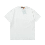 Louis Vuitton LV T-shirt Classic Vintage Pattern All Over logo round Neck Short Sleeve25ss New Pure Cotton Unisex Style T T-shirt OS Loose Fit Base Shirt Short Sleeve T-Shirt Top