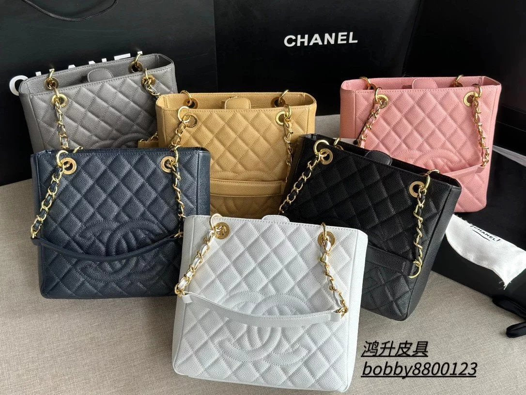 Chanel Backpack Bag Top version 【Original Leather Hardware】New Classic VintagepPST Bag GST Small Size Bucket Bag Leather Backpack Shoulder Bag Bucket Bag Women's Bag Capacity Large and Small Very Practical European Original Factory Haas Caviar Cowhide