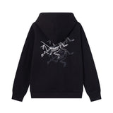 Arc'teryx Hoodie Dual Back Support logo Hooded Sweatshirt Hoodie Bird Home Jacket Top Unisex Sports Casual OS Loose fit versatile style