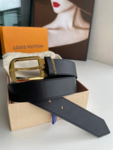 Louis Vuitton LV Belt Top version 【Counter Quality】The Most New Belt3.5cm Men's Belt Pin Buckle Men's Leather Belt with Classic Presbyopic Checkered Belt with Genuine Goods Packaging No Problem in and out of the Counter Versatile Casual Fashion Formal Wea