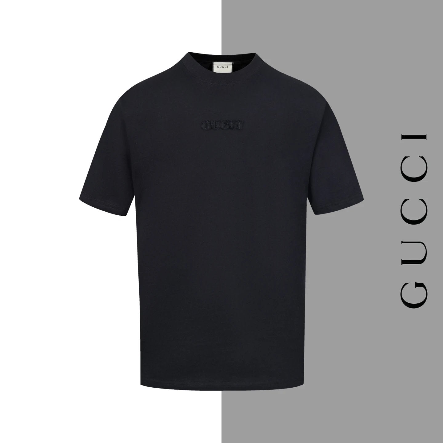 Gucci T-shirt Chest Letter Burnt Flower Embroidery logo round Neck Short Sleeve25ss New Pure Cotton Unisex Style T T-shirt OS Loose Fit Base Shirt Half Sleeve T-Shirt Top Half Sleeve