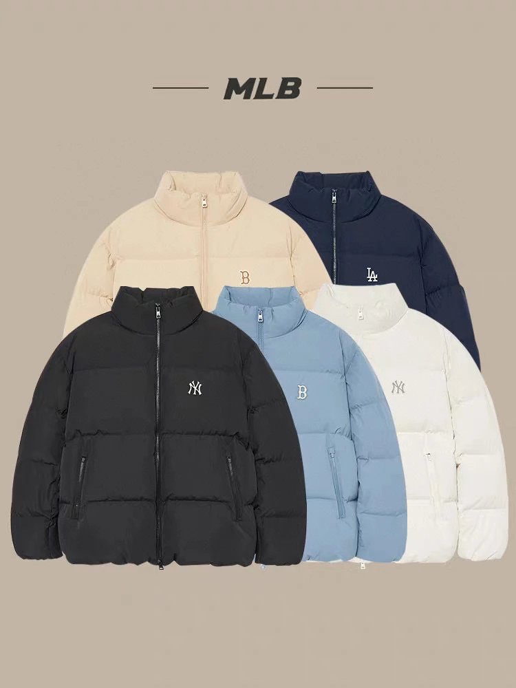 MLB Down Jacket Top Version Yu Shuxin Same Style Men's and Women's Casual Coat Couple Short down Jacket Winter New