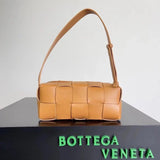 Bottega Veneta Women's Bag Top version Original Genuine Goods Leather Yang Mi Brick Underarm bag2022New Original Surrogate Shopping-Grade Large Plaid Woven Soft Lambskin Shoulder Bag Underarm Bag BRICKCASSETTE Underarm Bag Handbag Women's Bag