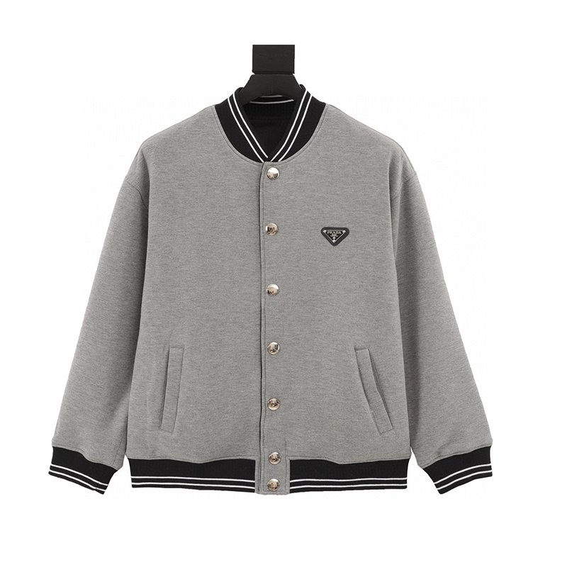 PRADA Jackets Double-Sided Baseball Uniform for Men and Women