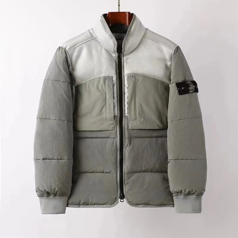 Stone Island Down Jacket/Vest Zipper Anti-Moisture Windproof Bread Suit Couple Sports Easy Matching Coat