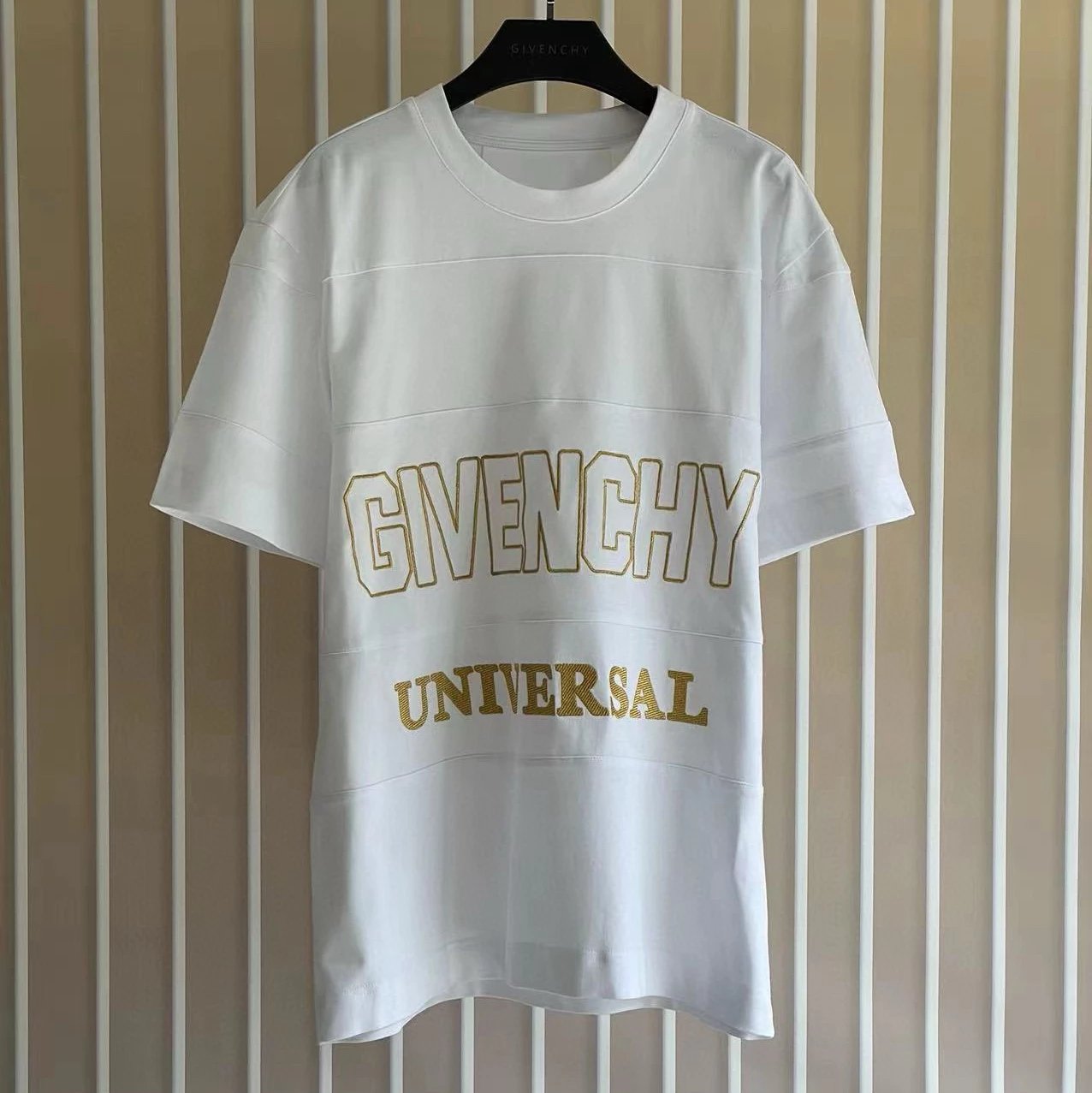 Givenchy T-shirt Top Version Counter Same Collection2Short Sleeve T T-shirt Summer Fashion Men's and Women's Same Mercerized Cotton Printing