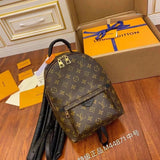 Louis Vuitton LV Backpack Top version 【Super Original Leather】PALMSPRINGS Presbyopic Backpack mini Backpack Small Bookbag M44871M44873M42411Women's Backpack Classic Schoolbag Backpack