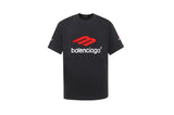 Balenciaga T-shirt M Label LOGO Embroidered Crew Neck Short Sleeve Pure Cotton T Unisex T-Shirt OS Loose Fit Base Shirt Summer New Casual Simple T-Shirt
