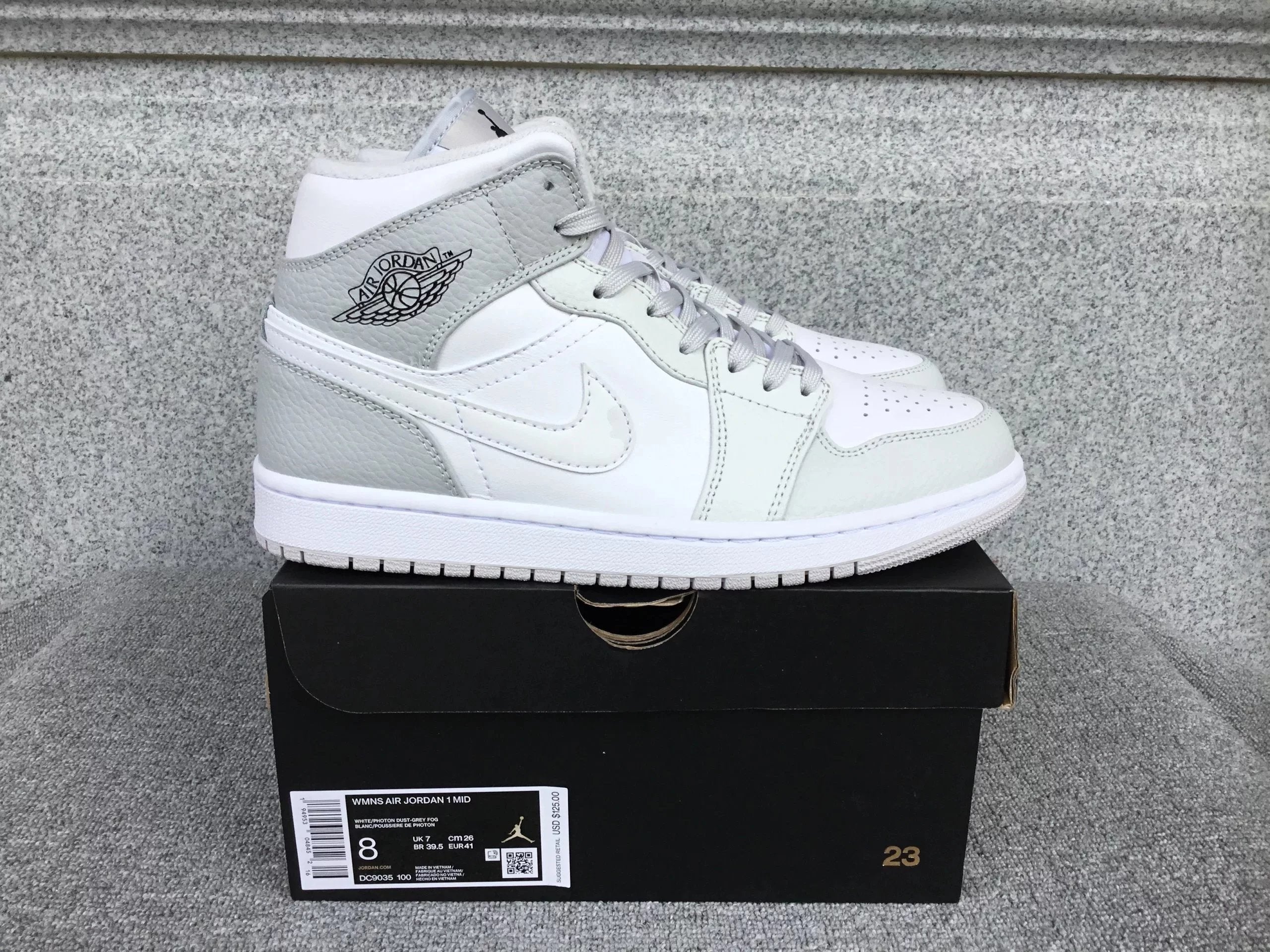 Air Jordan 1 Mid shoes New All-Match Trendy Men's Casual Sports Shoes