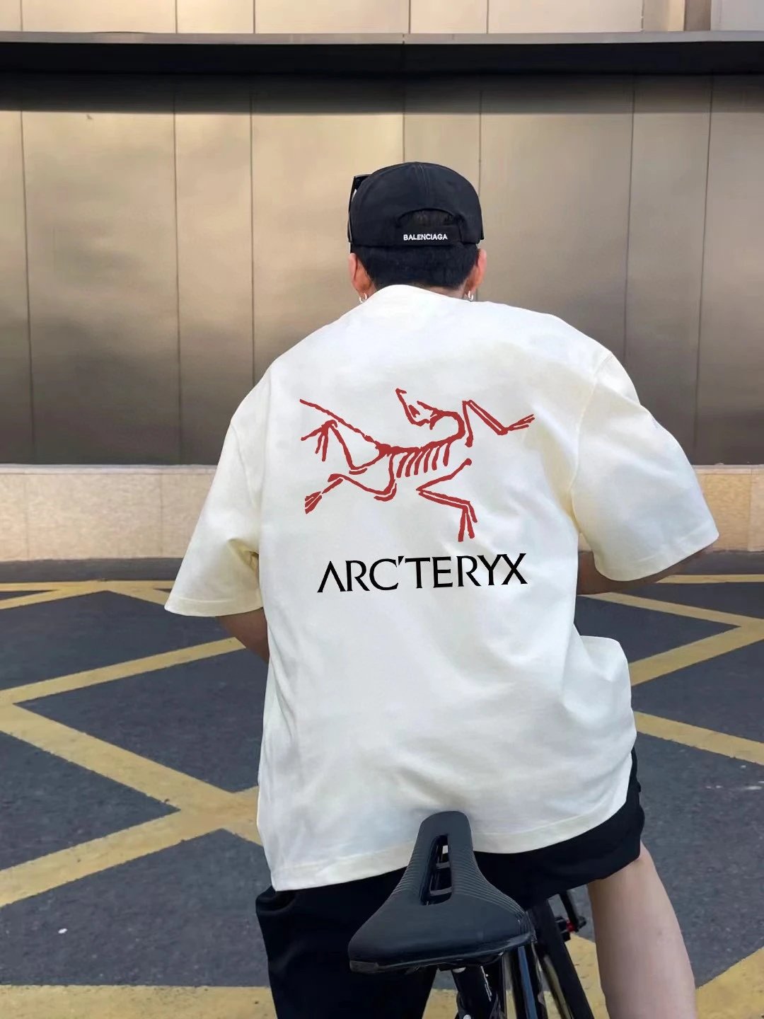 Arc'teryx T-shirt Back Brand Pattern Print logo round Neck Short Sleeve25ss New Pure Cotton Unisex Style T T-shirt OS Loose Fit Base Shirt Half Sleeve T-Shirt Top Half Sleeve