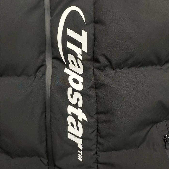 Trapstar Down Jackets Vests New Winter Casual Cotton-Padded Jacket Simple White Big Letter Fashion Brand Couple Padded Jacket