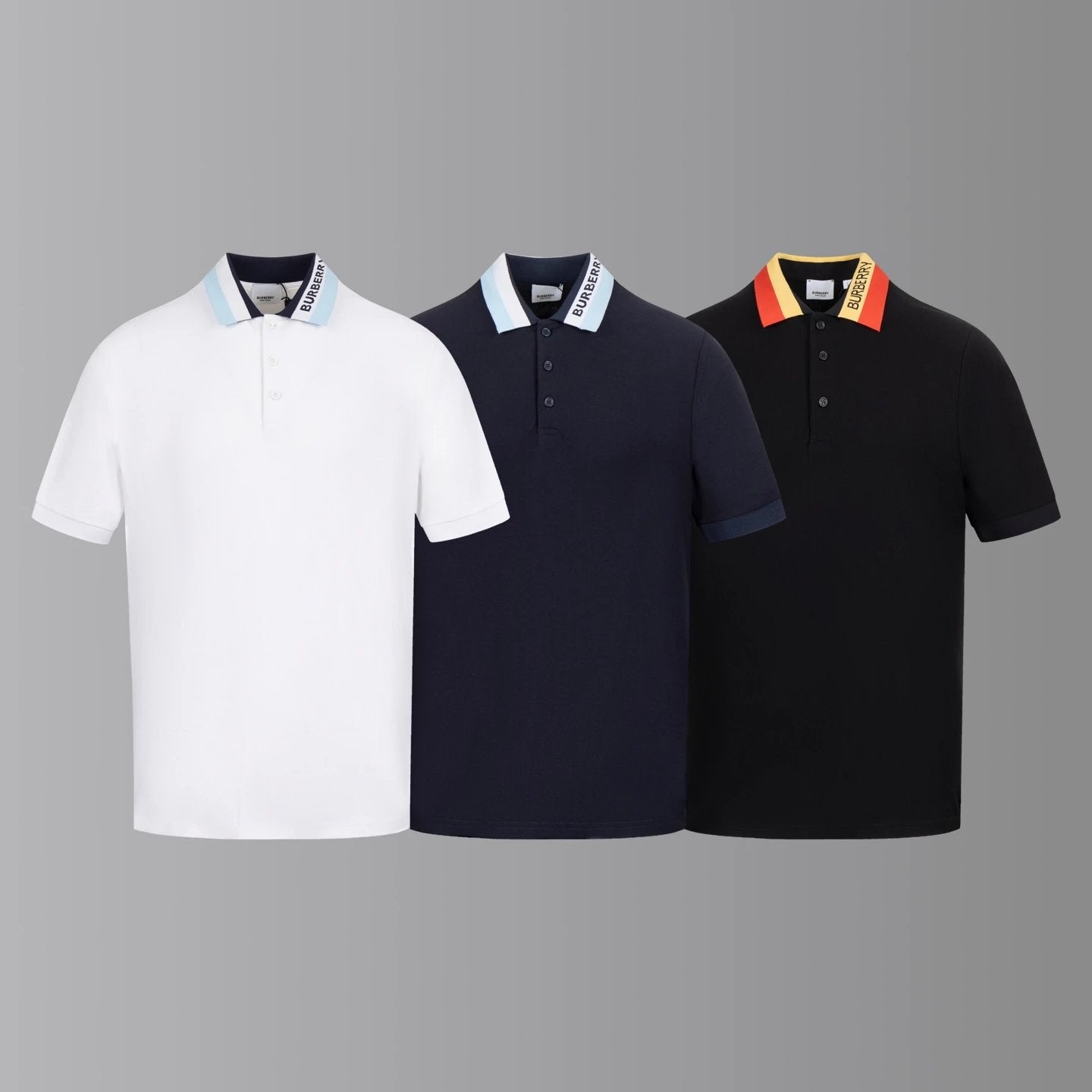 Burberry T-shirt Neckline Letters logo Embroidery POLO Shirt Lapel Short Sleeve25ss New Unisex Summer Loose Short Sleeve T Business Commuter Short Sleeve Shirt Plus Size T-Shirt