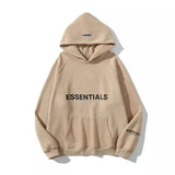 ESSENTIALS Hoodie Fashion Brand Double Line Three-Dimensional Silicone Velvet Padded Hooded Sweatshirt Sweatpants Autumn and Winter Suit Men and Women