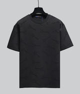Louis Vuitton LV T-shirt Jacquard Burnt Flower Vintage Full Print logo Round Neck Short Sleeve Pure Cotton Unisex T T-shirt Base Shirt Tee Shirt OS Loose design