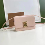 Burberry Women's Bag Top version 【Surrogate Shopping Edition】New TBBag Twist Lock Bag Square Bag Women's Cow Leather Bag Crossbody Bag Box Camera Bag Stewardess Bag