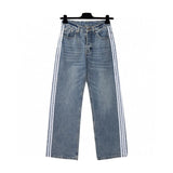 Balenciaga Jeans 25ss Spring Summer New Straight Leg Jeans Unisex Slim Fit Long Pants Loose