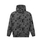 Louis Vuitton LV Jackets Windbreaker Jacket Hooded Coat Logo logo Flocked Waterproof Unisex Autumn Winter New Sports Casual Loose Fit Versatile