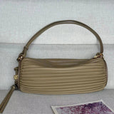 LOEWE Women's Bag Top version 【Original Quality】2024New Product BraceletPouch Pleated Tote Bracelet Bag Women's Bag Handbag Underarm Bag Clutch Shoulder Bag Pleated Napa Cowhide round Bag Luo Jia New Pen Holder Bag Chain Small Bag Shoulder Messenger Bag52