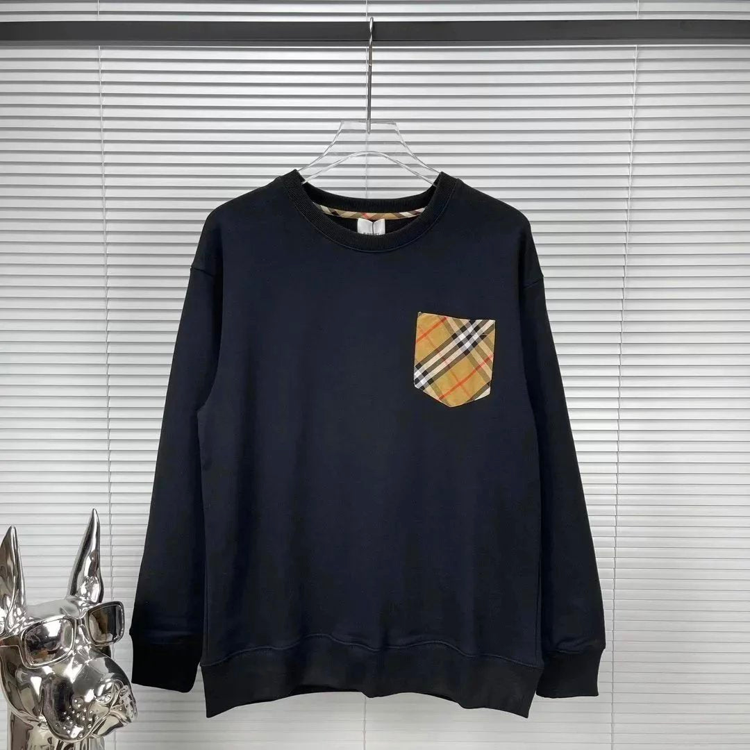 Burberry Hoodie New Autumn Versatile round Neck Sweater BY
