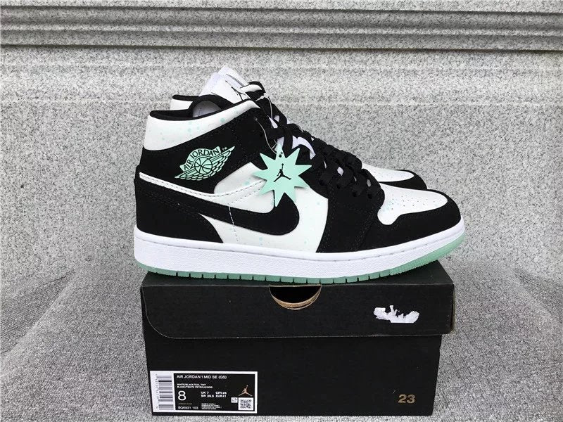 Air Jordan 1 Mid shoes New All-Match Trendy Men's Casual Sports Shoes