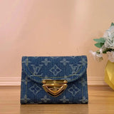 Louis Vuitton LV Wallets/Clutches Denim Denim Purse Wallet Collection Real Shot M82960Denim Mahjong Bag Women's Bag Clutch Chain Bag Shoulder Underarm Bag Handbag Victorine Denim Wallet zippy Denim Zipper Wallet Coin Purse Keychain Coin Purse M82959/58/57