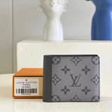 Louis Vuitton LV Wallets/Clutches Top version M30841Gray Book ZippyVertical Wallet【M30842Gray】This Paragraph Brazza The Suit Wallet Men's Wallet Card Holder Short Wallet Wallet Pocket Clip Clutch Mobile Phone Bag Zipper Wallet Handbag