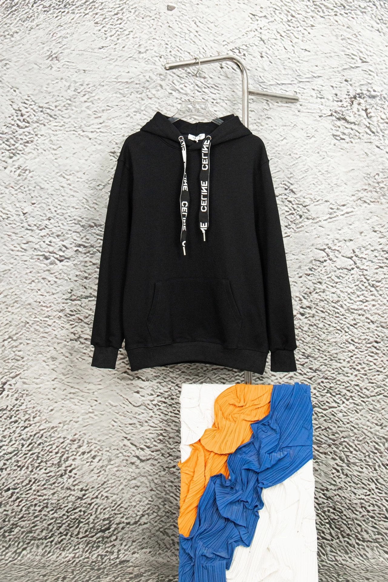 Celine Hoodie Ribbon Letter Hoodie Sweatshirt Hoodie Jacket Top Unisex Sports Casual Loose Fit Versatile