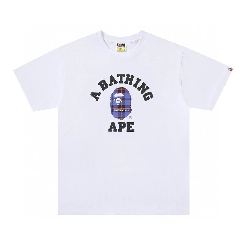 Bape T-shirt Top Version Men's Letter Print Short-Sleeve T T-shirt