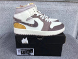 Air Jordan 1 Mid shoes New All-Match Trendy Men's Casual Sports Shoes