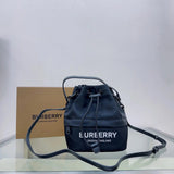 Burberry Women's Bag Top version 【Original Order】Drawstring bucket bag mini Drawstring Bucket Storage Bag Classic Plaid Buggy Bag Small Bucket Shoulder Bag Crossbody Bag