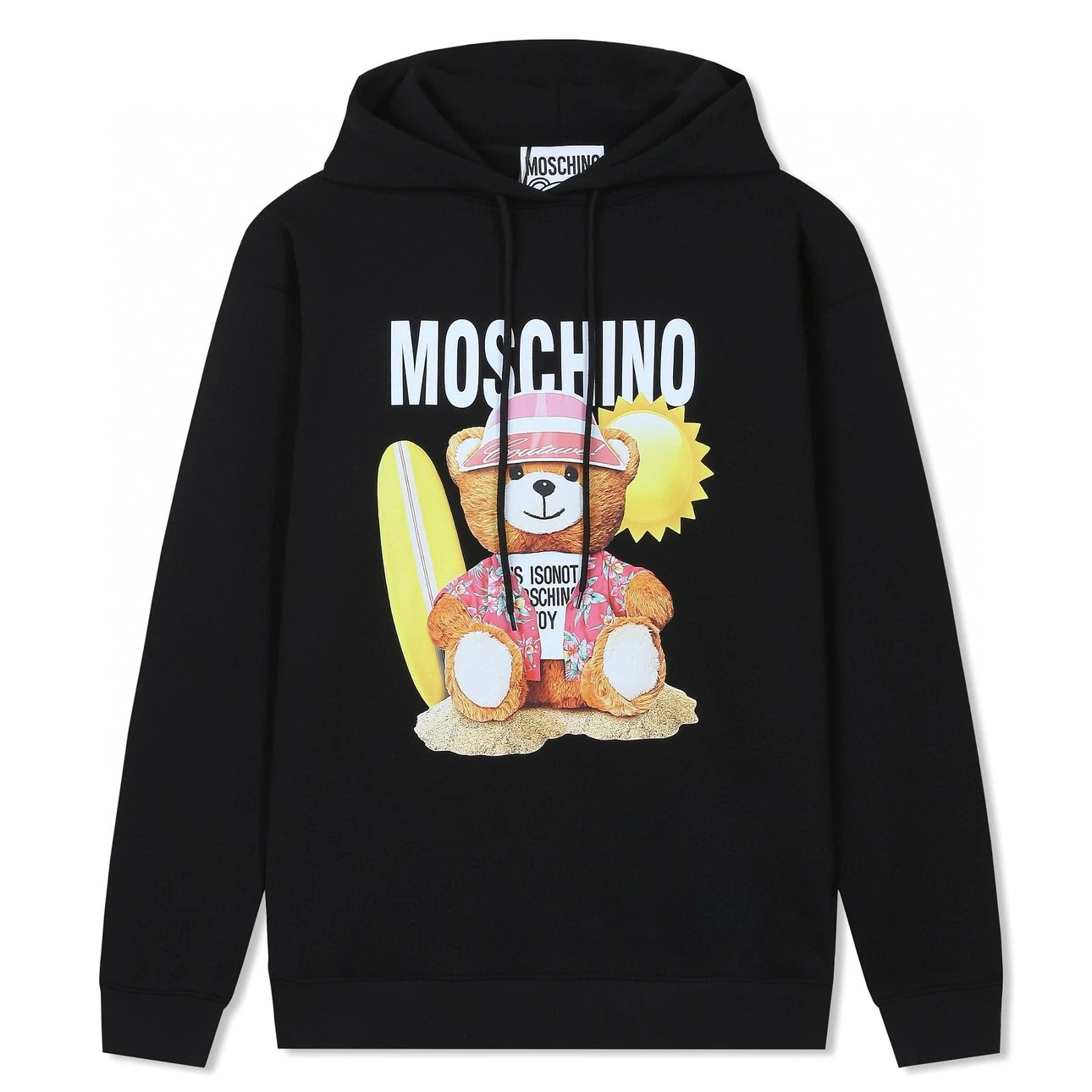 Moschino Hoodie Top Version Counter Same Style Heavy New Casual Hooded Sweater Versatile Loose Hoodie Trendy Pure Cotton