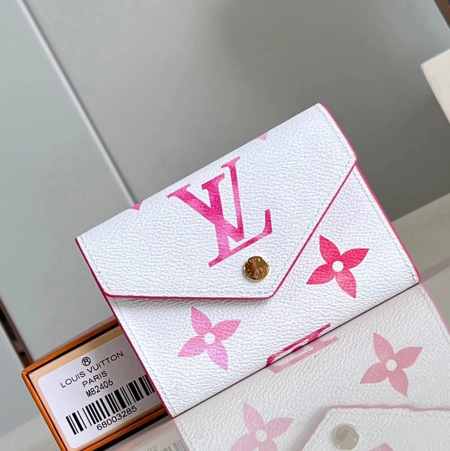 Louis Vuitton LV Wallets/Clutches Top version 【Exclusive Real Shot】Brand New White Silk Screen GiantMonogram Printing Series Cosmetic Bag Wallet Card Bag Genuine Leather Women's Bag