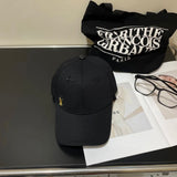 Louis Vuitton LV Hat Alphabet Gold Label logo Baseball Cap Sunshade Sun Protection Duckbill Cap Large Head Circumference Slimming Face Curved Brim Versatile Sports Hat for Men and Women Couples Same Style