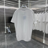 Balenciaga T-shirt Silicone Chest Engraving Mold logo round Neck Short Sleeve25ss New Pure Cotton Unisex Style T T-shirt OS Loose Fit Base Shirt Top Half Sleeve T-Shirt